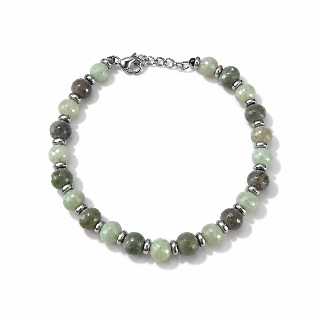 Bracciale Unisex in Acciaio con Pietre 5 mm, 10 Colorazioni | CM Silver Jewels