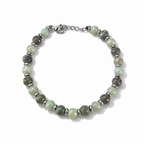 Bracciale Unisex in Acciaio con Pietre 5 mm, 10 Colorazioni | CM Silver Jewels