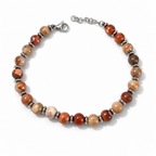 Bracciale Unisex in Acciaio con Pietre 5 mm, 10 Colorazioni | CM Silver Jewels