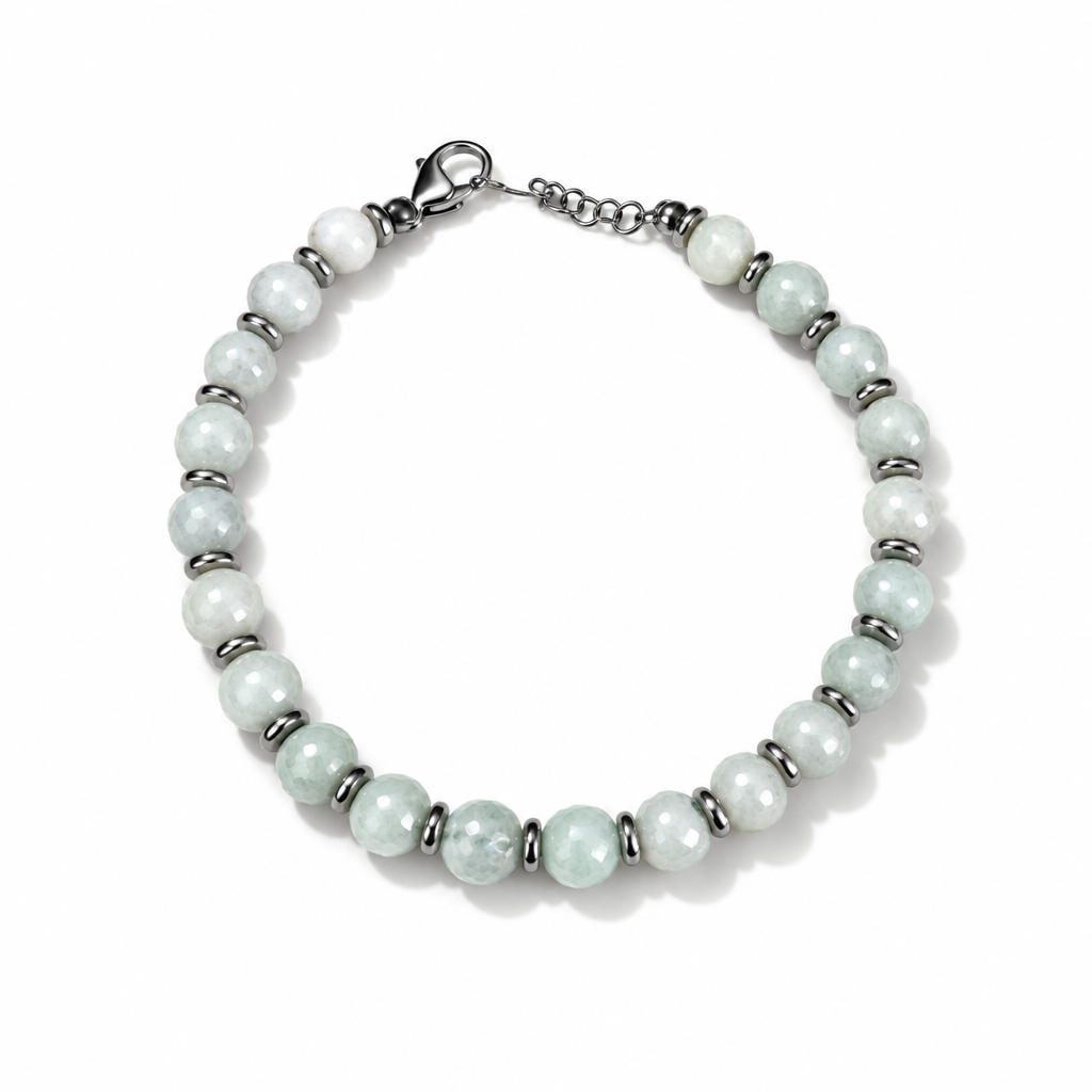Bracciale Unisex in Acciaio con Pietre 5 mm, 10 Colorazioni | CM Silver Jewels