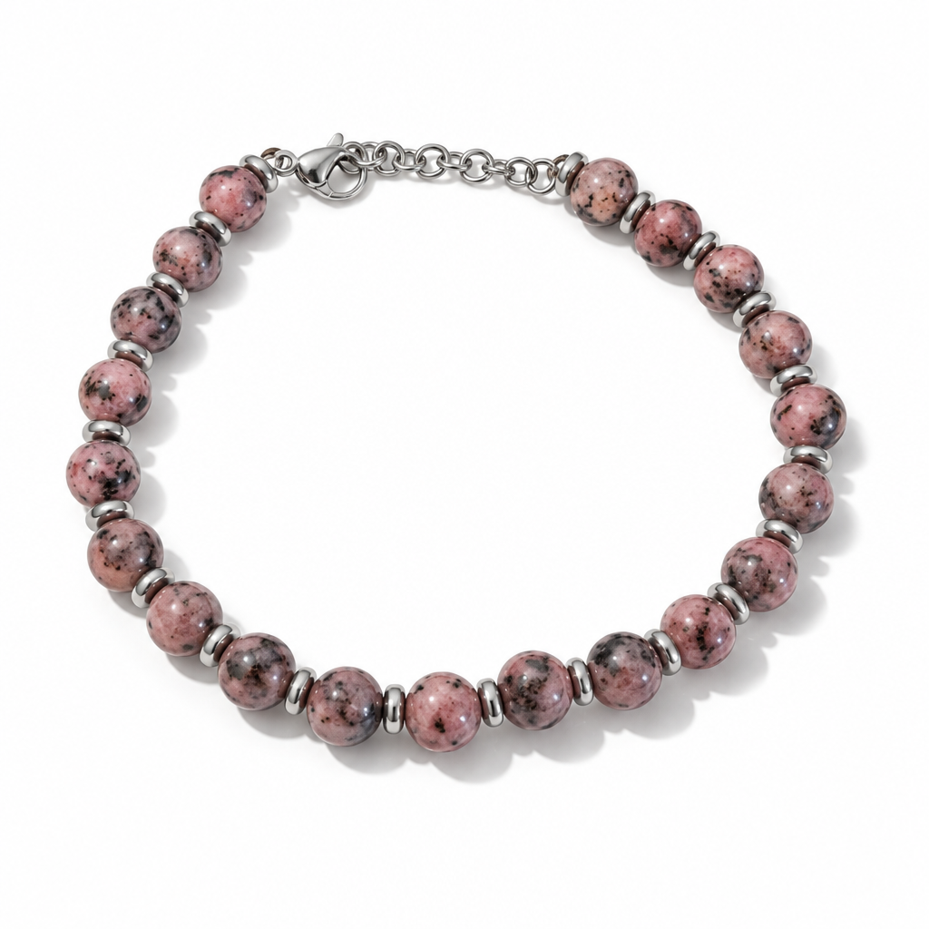 Bracciale Unisex in Acciaio con Pietre 5 mm, 10 Colorazioni | CM Silver Jewels