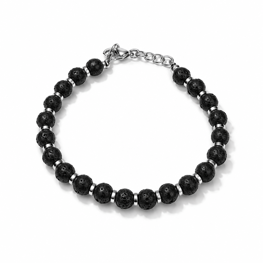 Bracciale Unisex in Acciaio con Pietre 5 mm, 10 Colorazioni | CM Silver Jewels