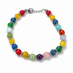 Bracciale Unisex in Acciaio con Pietre 5 mm, 10 Colorazioni | CM Silver Jewels