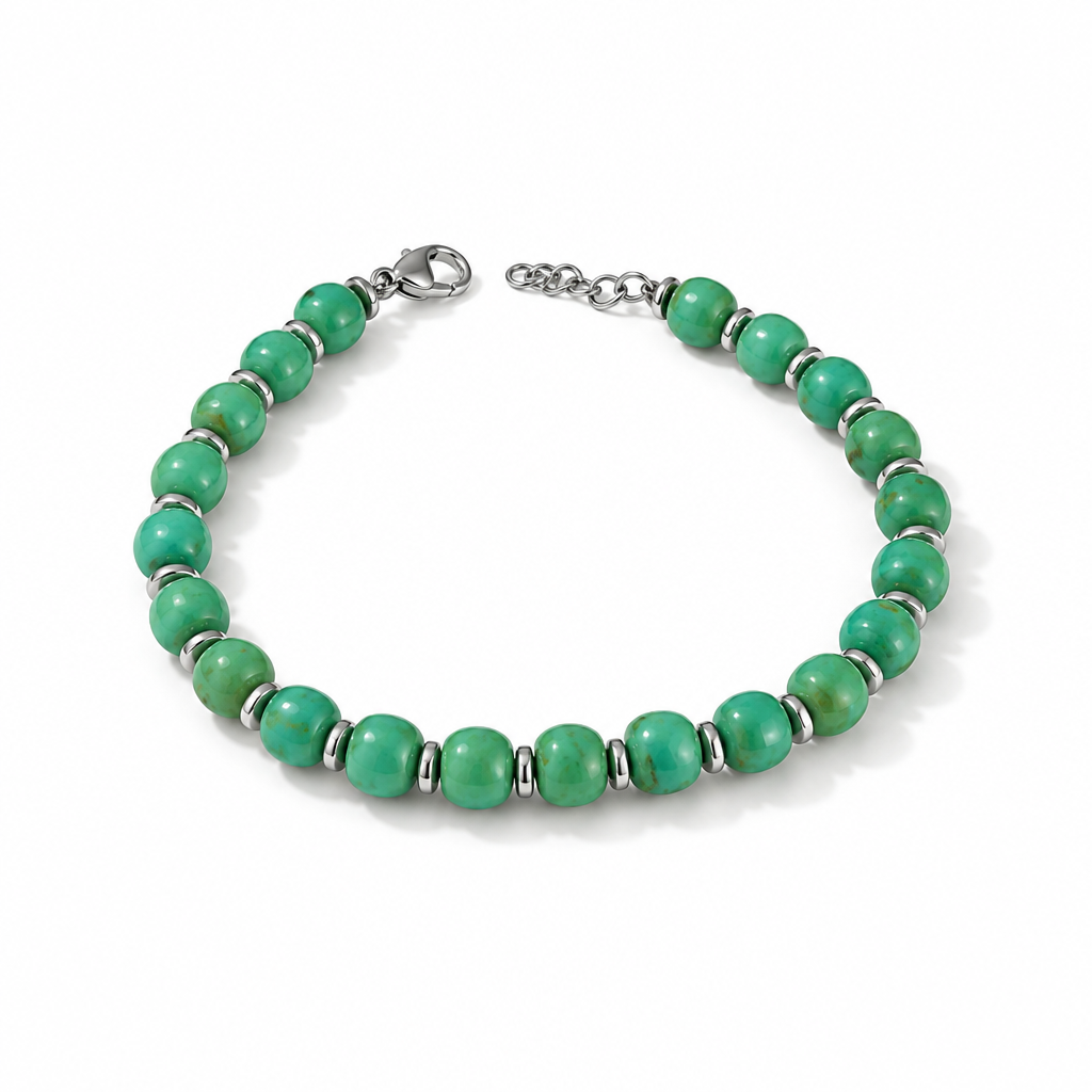 Bracciale Unisex in Acciaio con Pietre 5 mm, 10 Colorazioni | CM Silver Jewels
