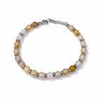 Bracciale Unisex in Acciaio con Pietre 5 mm, 10 Colorazioni | CM Silver Jewels