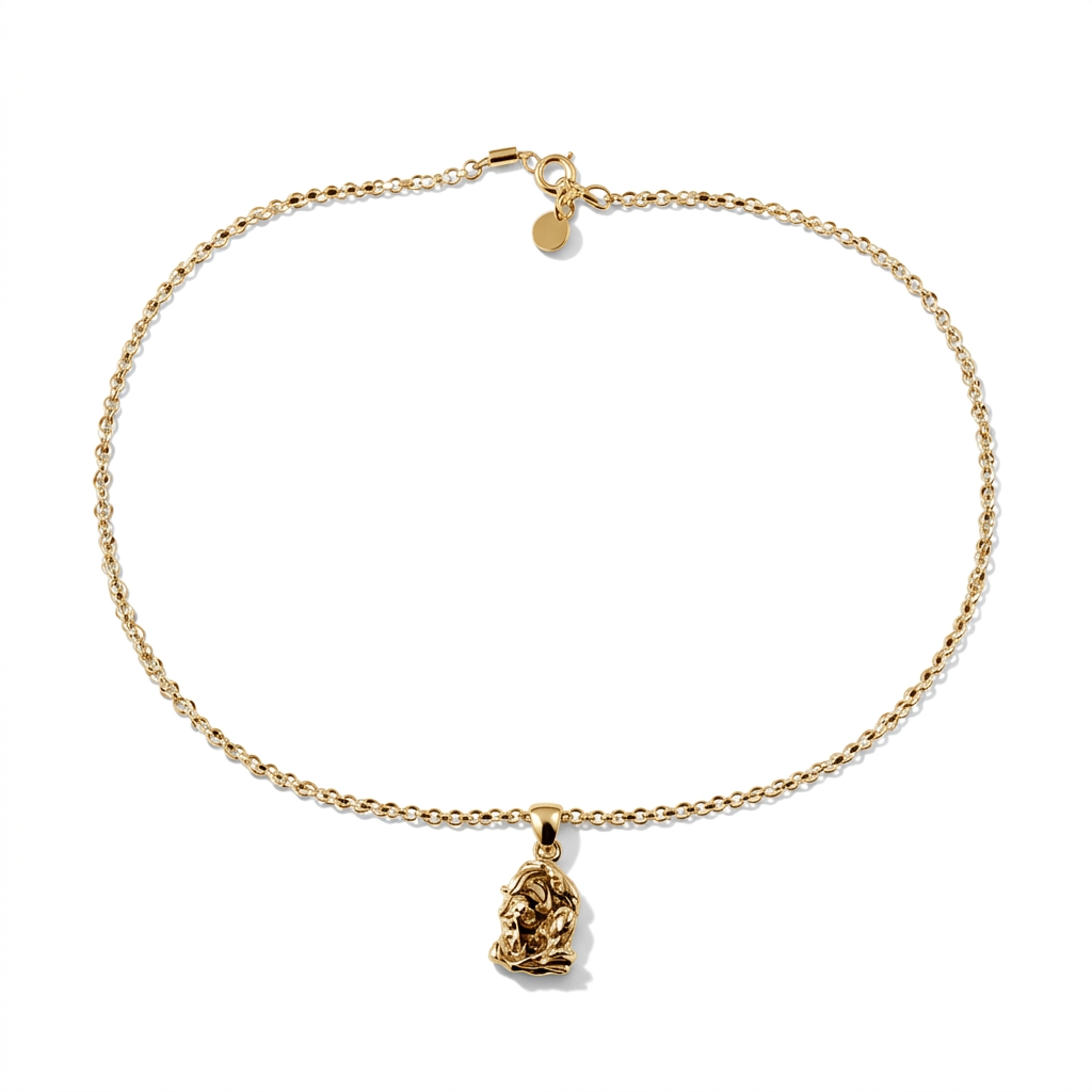Collana Argento 925 Pop Corn con Padre Pio 40–50 cm | CM Silver Jewels