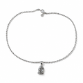 Collana Argento 925 Pop Corn con Padre Pio 40–50 cm | CM Silver Jewels