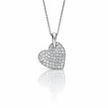 Collana in Argento 925 Veneziana con Cuore Zirconato 45 cm | CM Silver Jewels