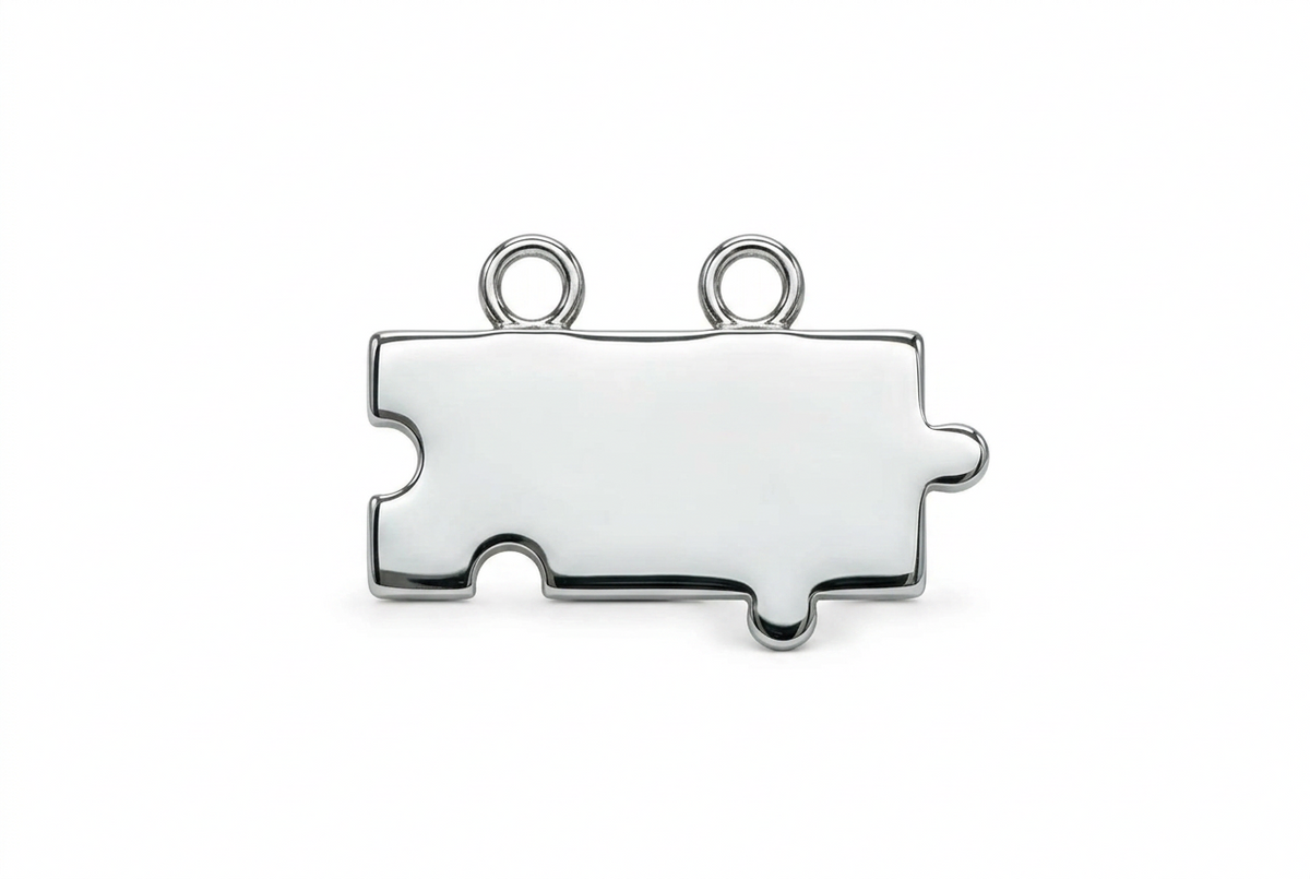 Coppia di Collane Veneziane 45 cm con Puzzle in Argento 925 da Spezzare | CM Silver Jewels - foto 2