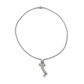 Collana Veneziana in Argento 925 con Pendente Italia 2 cm, 45 cm | CM Silver Jewels