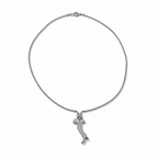 Collana Veneziana in Argento 925 con Pendente Italia 2 cm, 45 cm | CM Silver Jewels