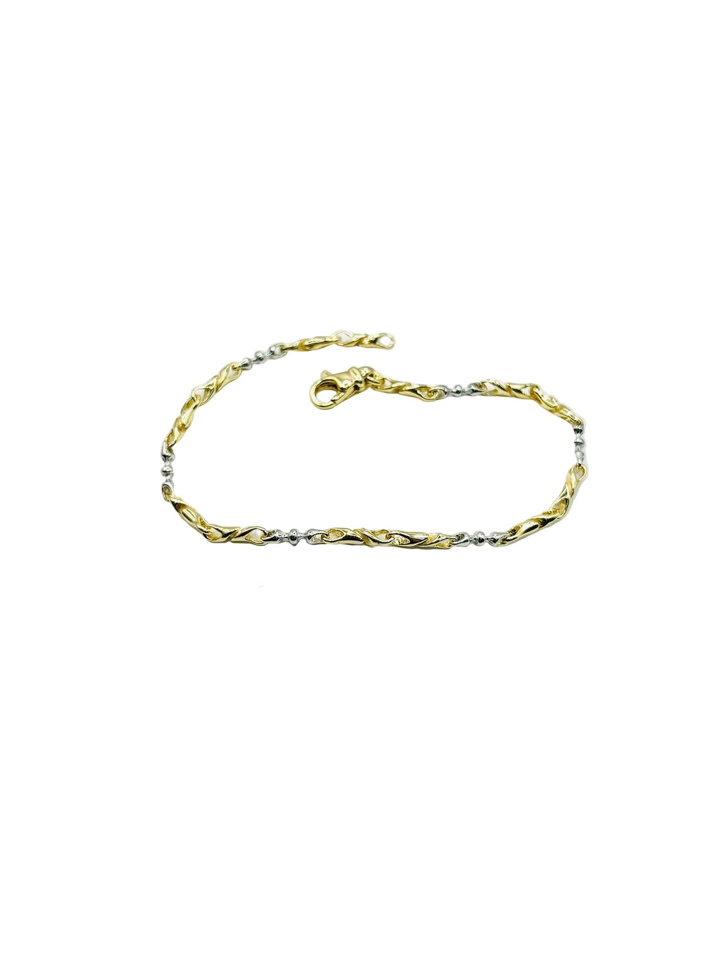 925 Silver Bracelet Plated in 18K Gold - Elegance and Style in Every Detail - Length 20 cm