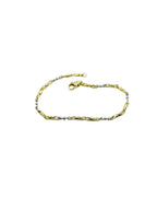 925 Silver Bracelet Plated in 18K Gold - Elegance and Style in Every Detail - Length 20 cm