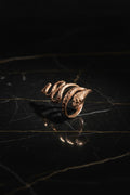 Anello Serpente Artigianale in Argento 925 Placcato Oro | CM Silver Jewels