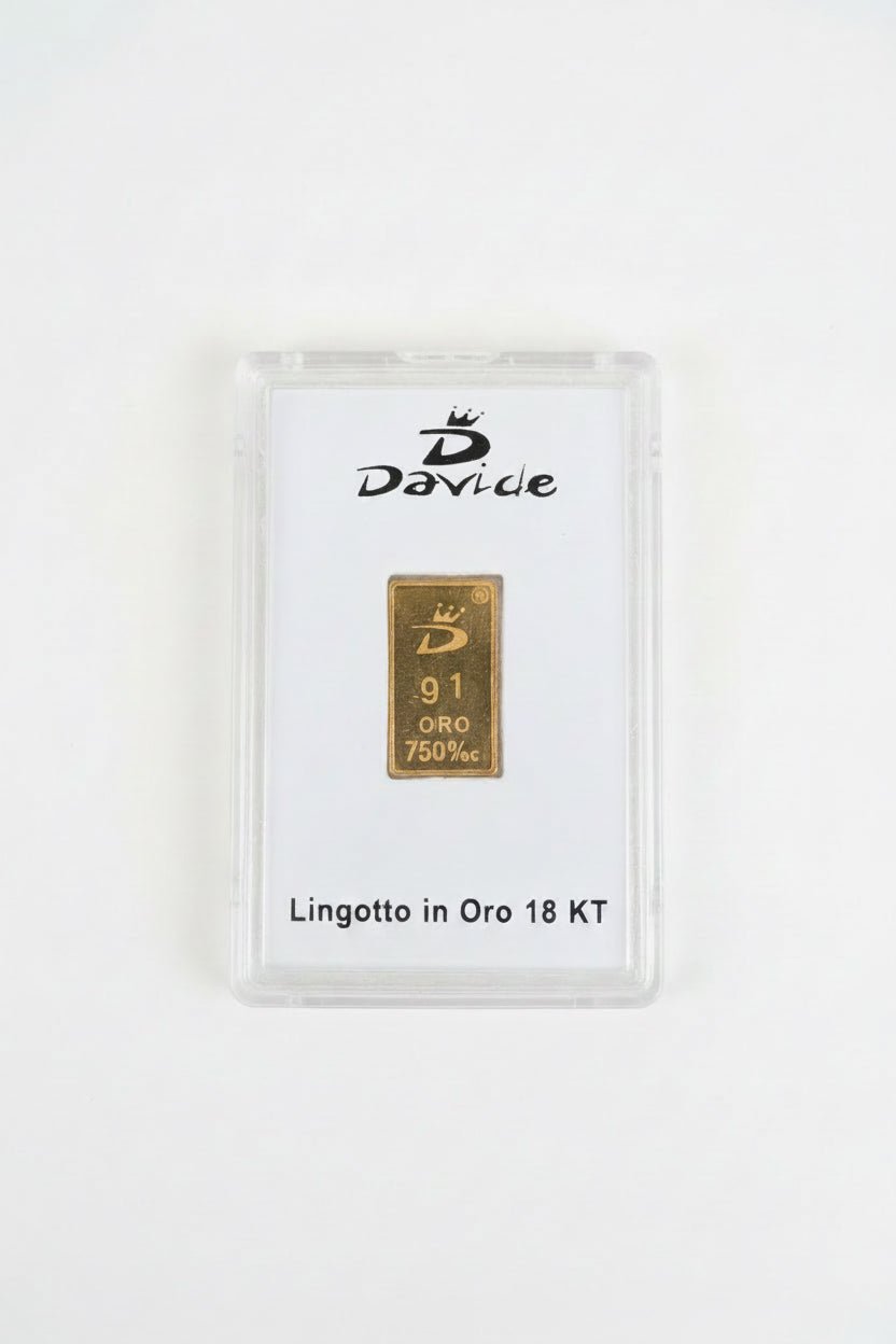Lingotto in Oro 750 da 1g Idena – Oro 18 Carati Certificato | CM Silver Jewels