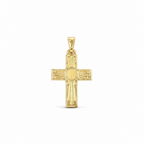 Croce in Argento 925 Placcata Oro – 30x15mm Unisex | CM Silver Jewels
