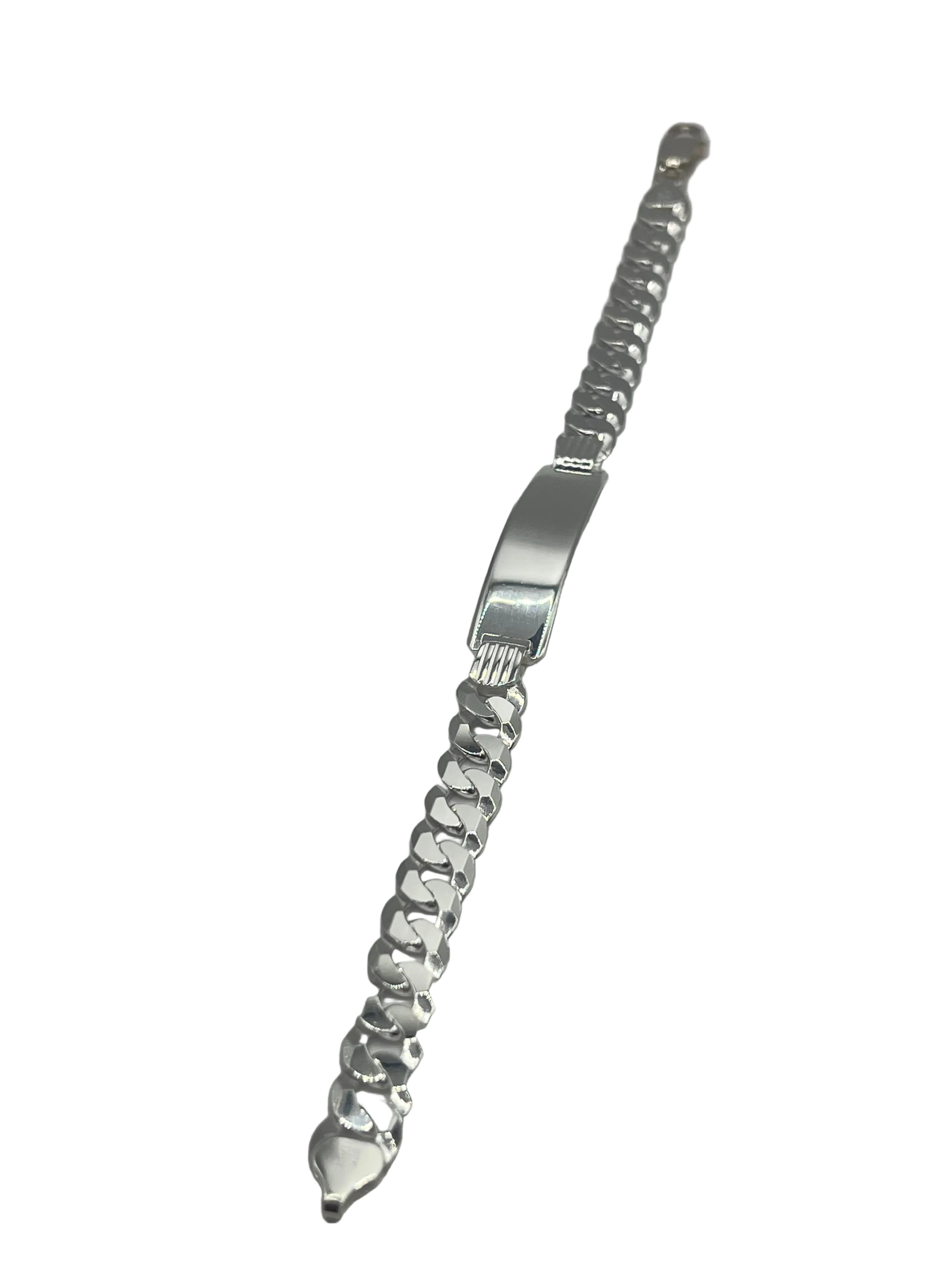 Bracciale da Uomo in Argento 925 – Targhetta Nome - Gioielleria CM SILVER & JEWELS