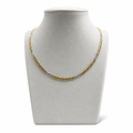 Collana Lunga Bicolore Fantasia in Oro 18 Carati – 60 cm | CM Silver Jewels