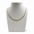 Collana Lunga Bicolore Fantasia in Oro 18 Carati – 60 cm | CM Silver Jewels
