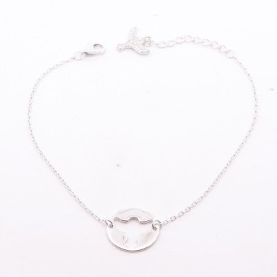 Bracciale in Argento 925 con Charm Colomba Spirito Santo – 17+3 cm | CM Silver Jewels