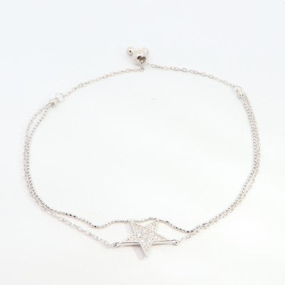 Bracciale Stella con Zirconi in Argento 925 Nickel Free – 24 cm | CM Silver Jewels