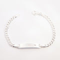 Bracciale Targhetta e Punto Luce in Argento 925 – 14+2 cm | CM Silver Jewels