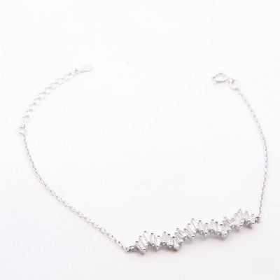Bracciale in Argento 925 con Zirconi – 16+3 cm | CM Silver Jewels