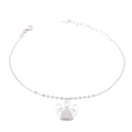 Bracciale in Argento 925 con Charm Angelo e Zirconi – 17+3 cm | CM Silver Jewels