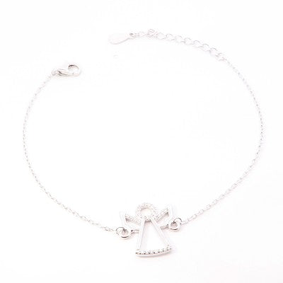 Bracciale con Angelo in Argento 925 Nickel Free – 17+3 cm | CM Silver Jewels