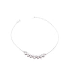 Bar Bracelet with Zircons in 925 Sterling Silver – 17+3 cm | CM Silver Jewels