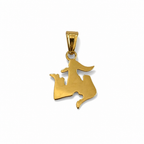 Ciondolo Trinacria in Oro 18 Carati – 2 cm | CM Silver Jewels