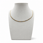 Collana Girocollo Bicolore Diamantata in Oro 18 Carati – 50 cm | CM Silver Jewels