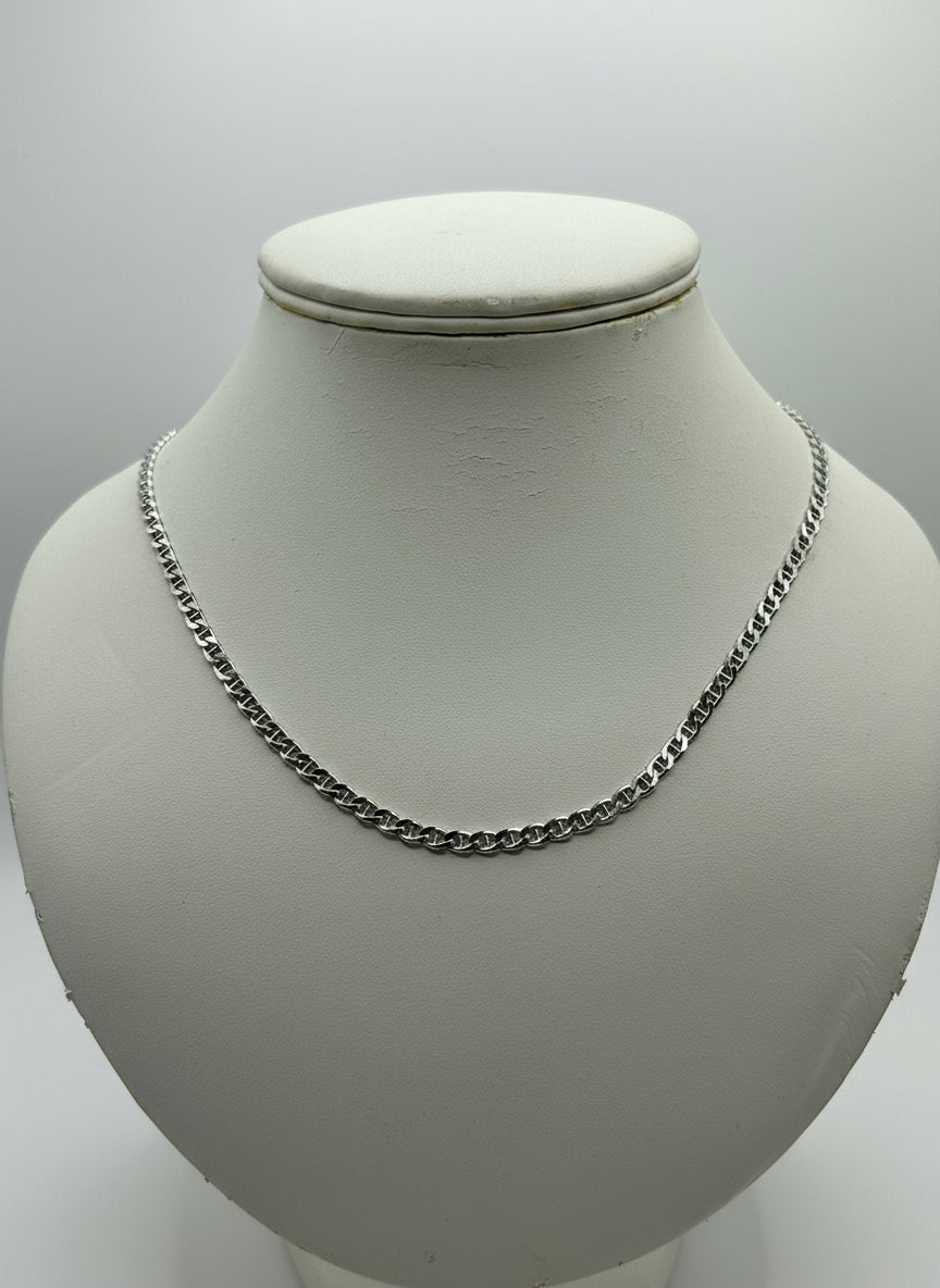 Collana in Argento 925 – Maglia Classica Curb Lucida - Gioielleria CM SILVER & JEWELS