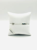 925 Silver Girls' Bracelet with Heart and Tag - 16 cm (with 3 cm extension) - Elegance and Sweetness at an Unmissable Price