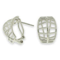 Boucles d'oreilles perles nacre rose sphériques 8 mm | CM Silver Jewels