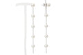 Dangling Thread Earrings with Freshwater Pearls – 11 cm | CM Silver Jewels