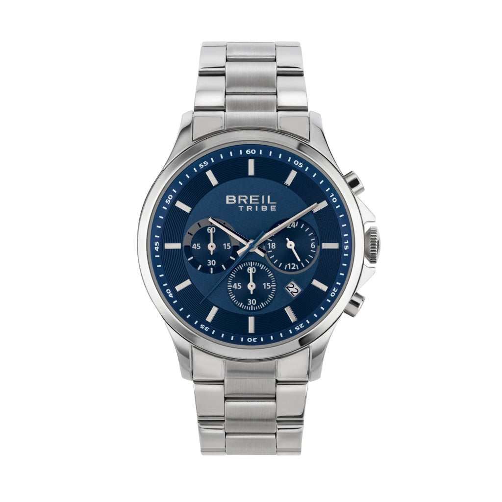 Orologio Breil Tribe Kart EW0659 – Cronografo, Quadrante Blu, Cassa 43mm, Acciaio | CM Silver Jewels