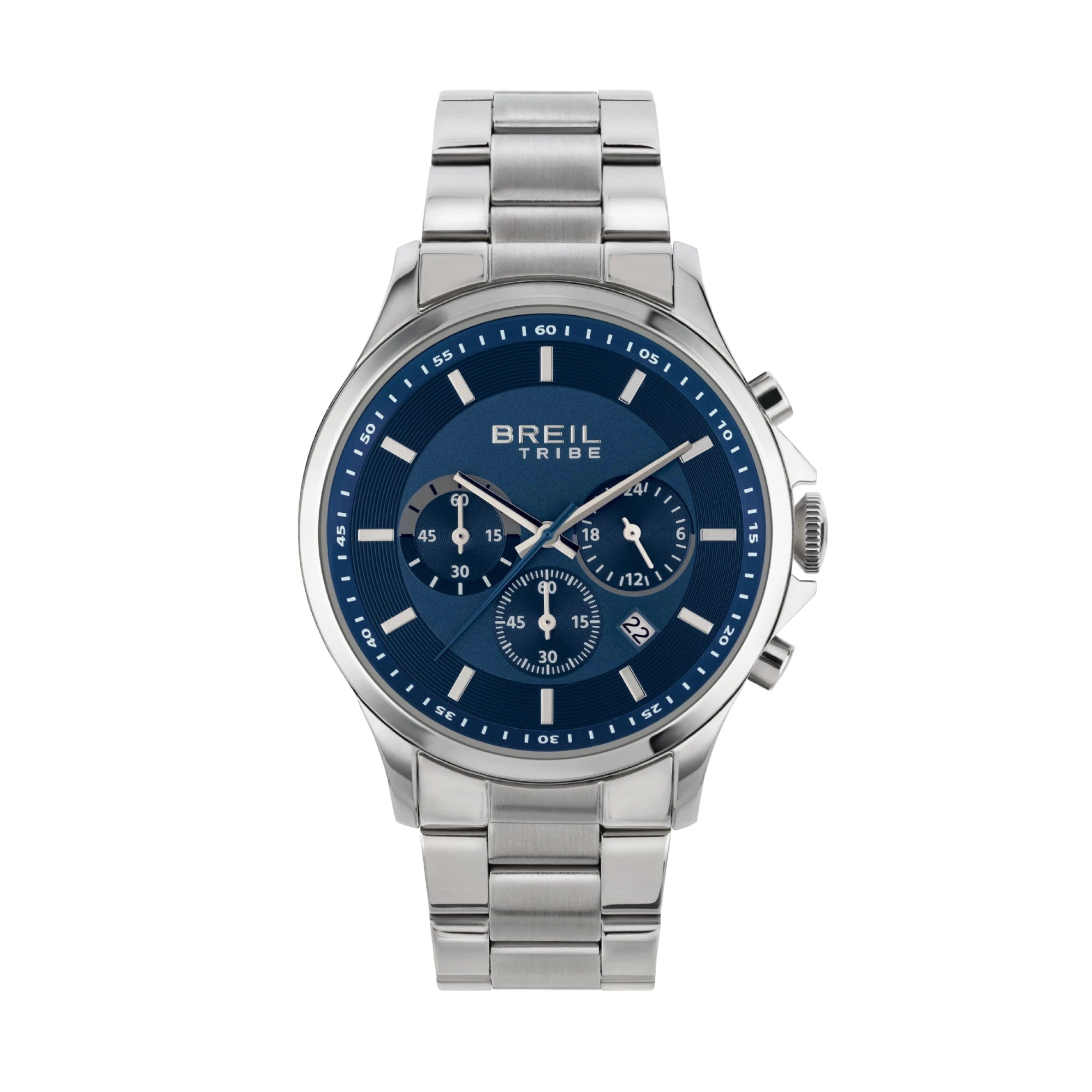 Orologio Breil Tribe Kart EW0659 – Cronografo, Quadrante Blu, Cassa 43mm, Acciaio | CM Silver Jewels
