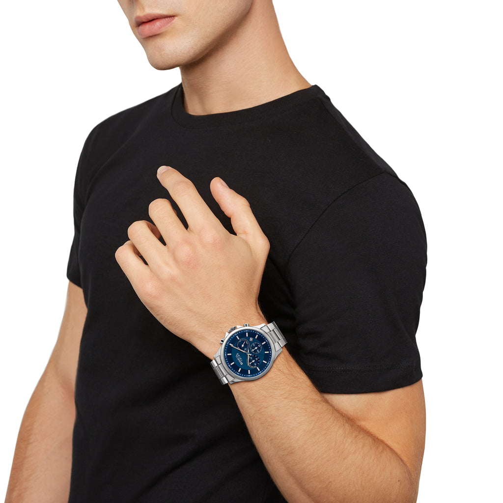 Orologio Breil Tribe Kart EW0659 – Cronografo, Quadrante Blu, Cassa 43mm, Acciaio | CM Silver Jewels