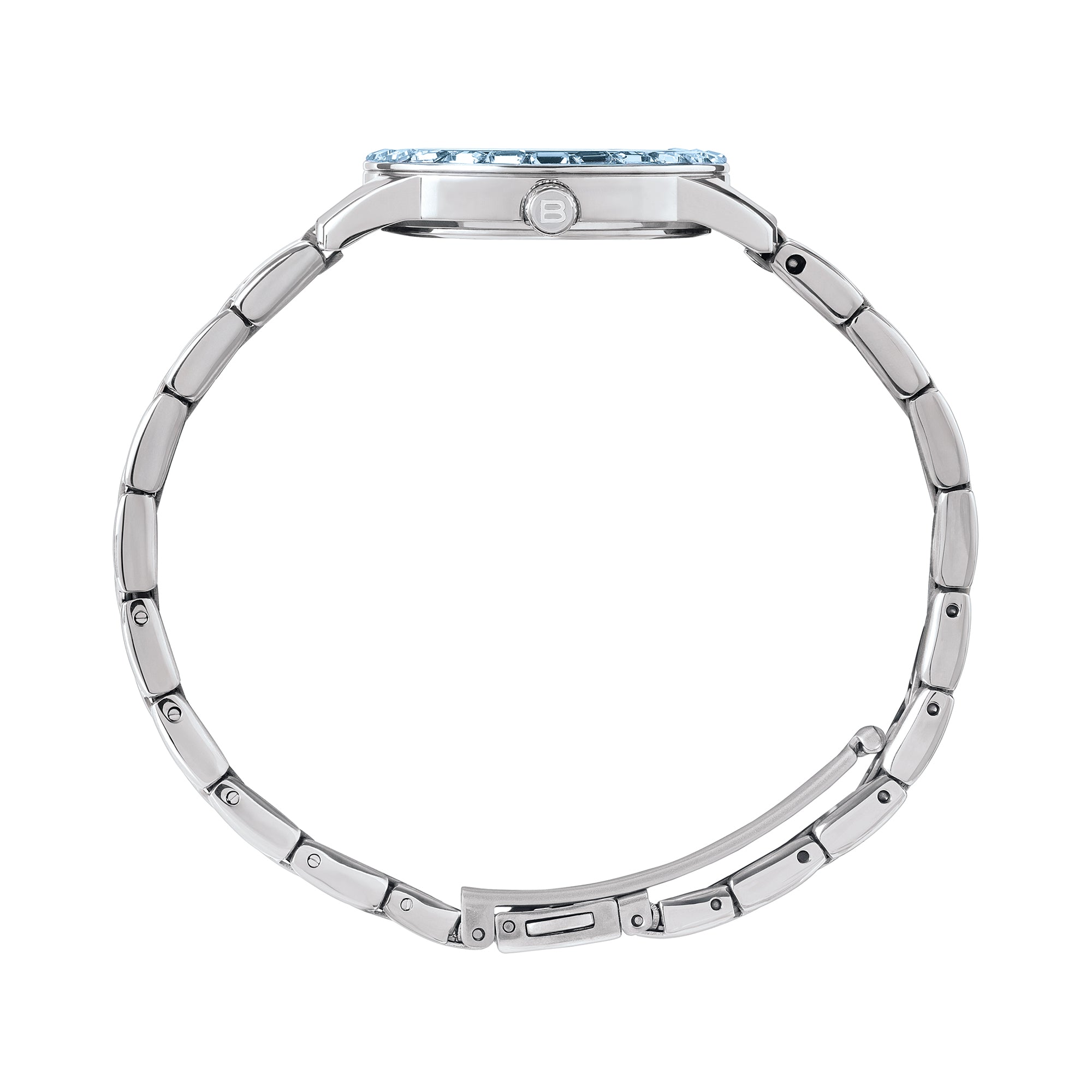 Orologio Breil Glow and Go EW0823 – Madreperla Ice Blue, Cristalli Baguette, Cassa 30mm | CM Silver Jewels