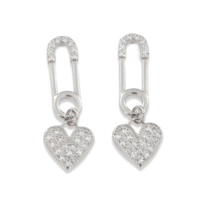 Orecchini Cuore in Argento 925 – Eleganza Senza Tempo | CM Silver Jewels