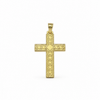Croce in Argento 925 Placcata Oro – 45x22mm Unisex | CM Silver Jewels