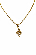 Gold Plated 925 Sterling Silver Snake Pendant Necklace – 45 cm | CM Silver Jewels