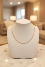 Collier maille corde / torsadée en Or 18K – 45 cm | CM Silver Jewels