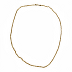 Collier maille corde / torsadée en Or 18K – 45 cm | CM Silver Jewels