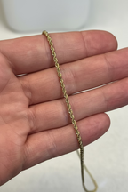 Collier maille corde / torsadée en Or 18K – 45 cm | CM Silver Jewels