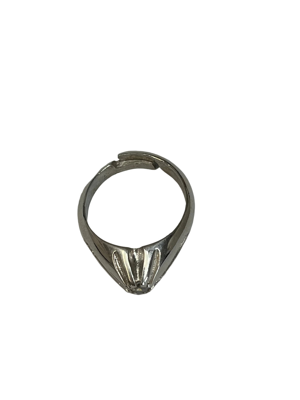 Anello Solitario in Argento 925 con Pietra Colorata – Blu, Nera, Rossa o Bianca | CM Silver Jewels