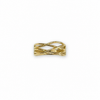 Anello in Oro 18k a Fili Intrecciati Donna – Misura 15 ITA | CM Silver Jewels
