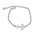 Bracciale in Argento 925 con Ancora – Lunghezza Regolabile 17,5–23 cm | CM Silver Jewels