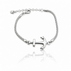 Bracciale in Argento 925 con Ancora – Lunghezza Regolabile 17,5–23 cm | CM Silver Jewels
